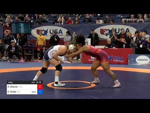 68 Kg Quarterfinal Alexandria Glaude Titan Mercury Wrestling Club Vs Skylar Grote New York Athleti