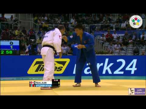 Judo 2013 World Championships Rio de Janeiro: Tsiklauri (GEO) - Otgonbaatar (MGL) [-81kg]