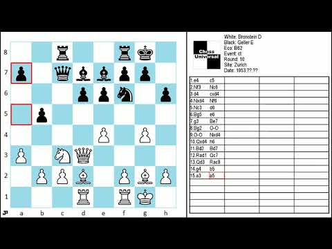 Bronstein D vs Geller E B62 ct Zurich 1953