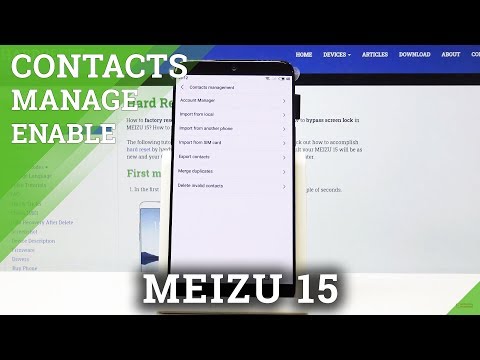 How to Transfer Contacts in MEIZU 15 - Move Numbers from SIM Card