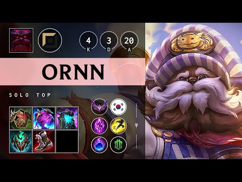 Ornn Top vs Gnar - KR Master Patch 14.23