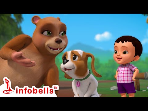 கரடி மாமா கரடி மாமா பாப்பா பாட்டு | Tamil Rhymes for Children | Infobells