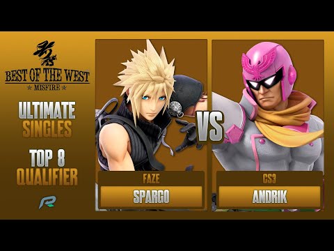 Best of the West II TOP 8 QUALIFIER - Spargo (Cloud) Vs. Andrik (Captain Falcon) - SSBU