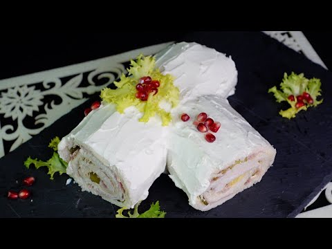 Tronchetto di Natale salato 🎄🎅🏻ANTIPASTO VELOCE SENZA COTTURA!