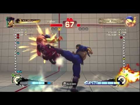 Happy Medicine (M.Bison/Dictator) vs. joyfull78 (Yun) SSF4:AE XBL Match