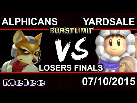 TEG | Alphicans (Fox) vs Yardsale (Ice Climbers) - Burst Limit! Melee Top 8 Losers Finals