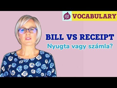 1 perc angol - Számla vagy nyugta