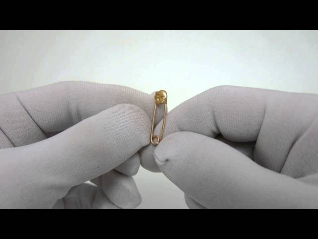 Срібна шпилька з позолотою "Слон" хба11 Відео огляд