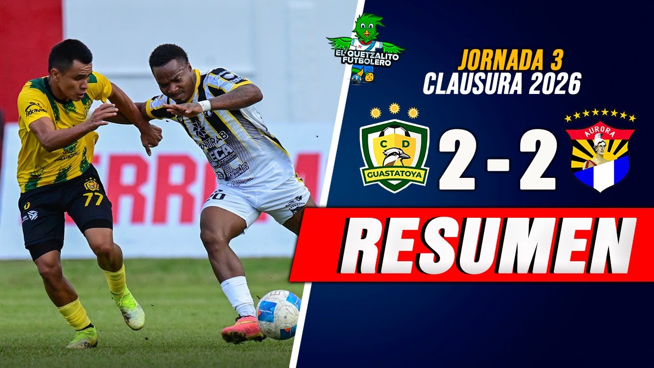 Deportivo Guastatoya vs Aurora Highlights