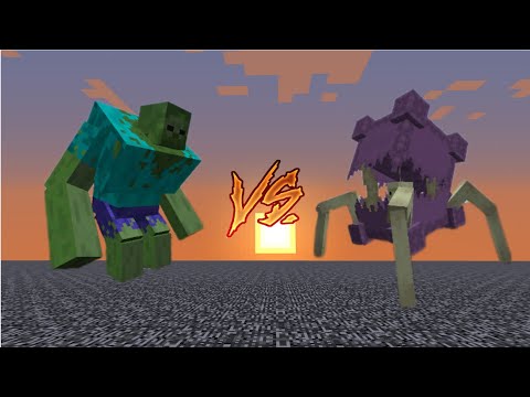 Minecraft Mob Battle 17: Mutant Zombie vs. Mutant Shulker
