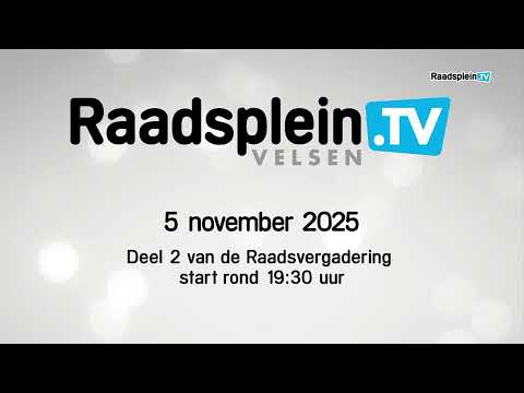 RaadspleinTV - Raadsvergadering 5 november 2025 - deel 1