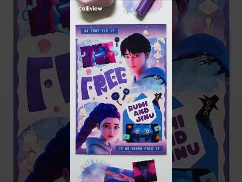 Scrapbooking | KPop Demon Hunters Rumi & Jinu Free 케이팝 데몬 헌터스 루미 & 진우 다꾸 Journaling