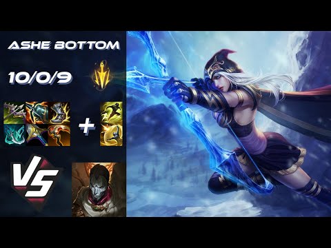 BOTTOM Ashe vs Jhin - NA Grandmaster Patch 25.S2.1