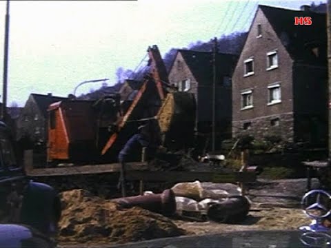 "Historic construction site 1963-64 in Wiblingwerde"