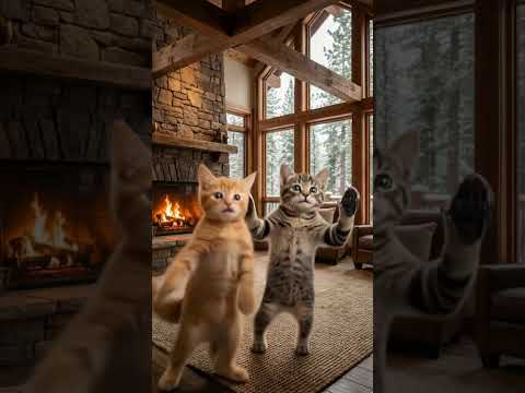 You Won't Believe These Cats' Rhythm! 🐾✨ #ViralCats #Dance  #cuteanimals