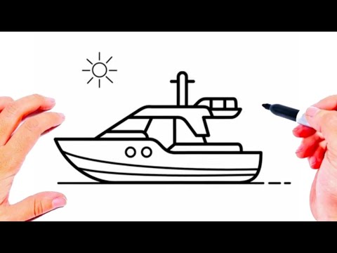 Dessin facile | comment dessiner un bateau facile | Dessin kawaii | Dessins facile a faire