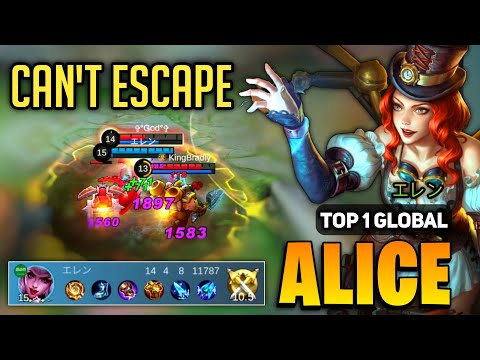 Alice Best Build 2023 [ Alice Gameplay Top 1 Global ] By エレン - Mobile Legends