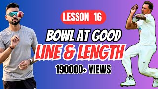 Fast Bowling Tips 16 : How to Bowl at Good Line &a
