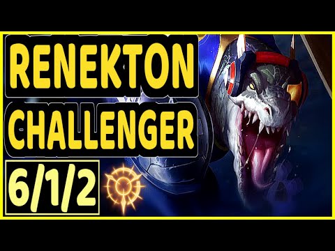 SOHWAN (RENEKTON) - 6/1/2 KDA CHALLENGER GAMEPLAY - KR