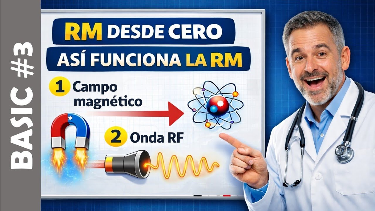 Vídeo 14✔️Física de la Resonancia Magnética 👍 Principios Físicos. Magnetic Resonance imaging español