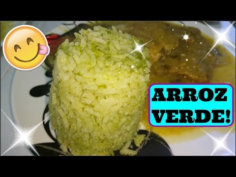 Arroz Verde Delicioso /como hacer arroz verde