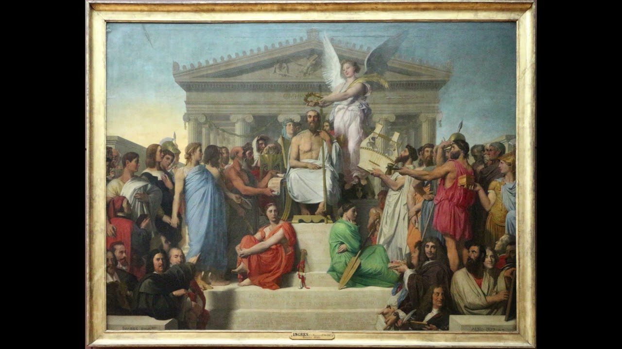 "The Apotheosis of Homer by Jean-Auguste-Dominique Ingres