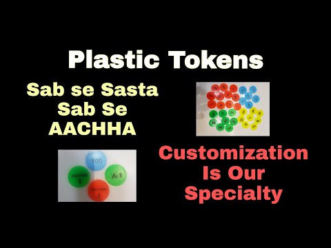 Plastic Coins Customised