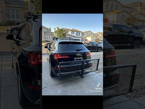 A year later, added trailer hitch to my humble Q5. A lot of mods to go…. #audi #q5 #carmodification