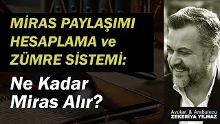 MİRAS PAYLAŞIMI HESAPLAMA ve ZÜMRE SİSTEMİ: Kim Ne Kadar Miras Alır?