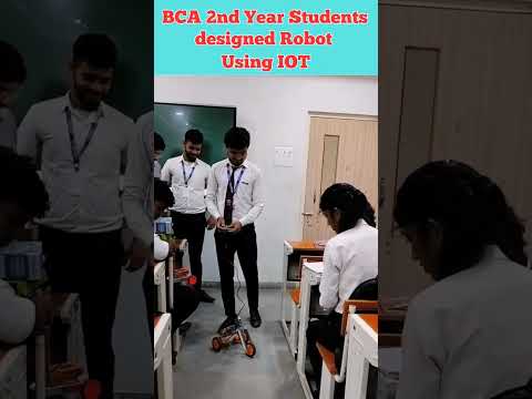 BCA, 2nd Year Students Designed Robot Using IOT