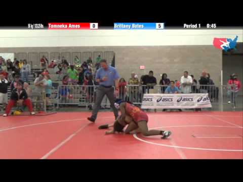 FILA Cadet 56 kg / 123.25 lbs. - Tomneka Ames vs. Brittany Bates