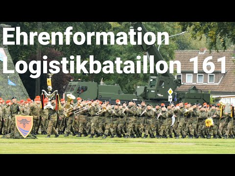 Einmarsch Ehrenformation Logistikbataillon 161 Delmenhorst "Regimentsgruß" Übergabeappell 25.09.2024
