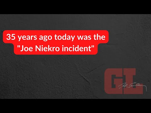 35 years ago today was the Joe Niekro incident