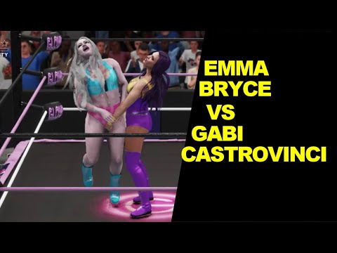 WWE 2K18 Emma Bryce vs Gabi Castrovinci