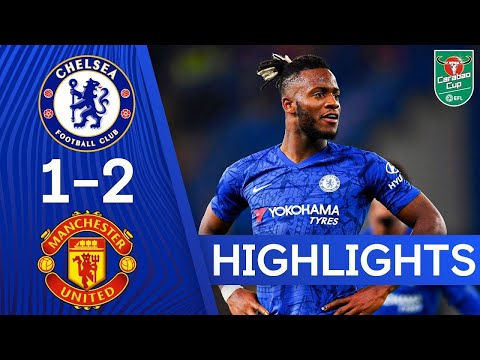 Chelsea 1-2 Manchester United. Highlights.Carabao Cup .1/8 final