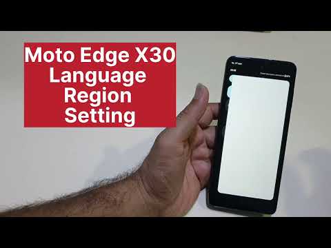 Moto Edge X30 Region and language Change Setting | Forget Language Option