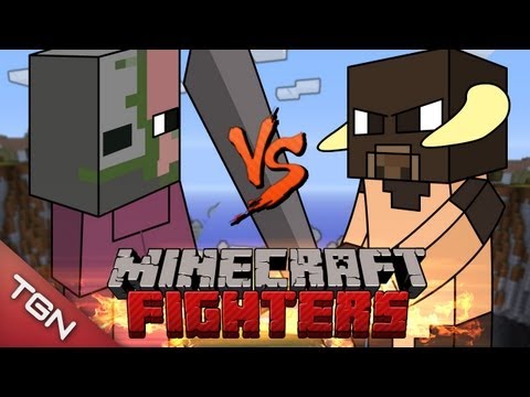 EPIC Minecraft Battle: Pig Mage vs Minotaur G2!