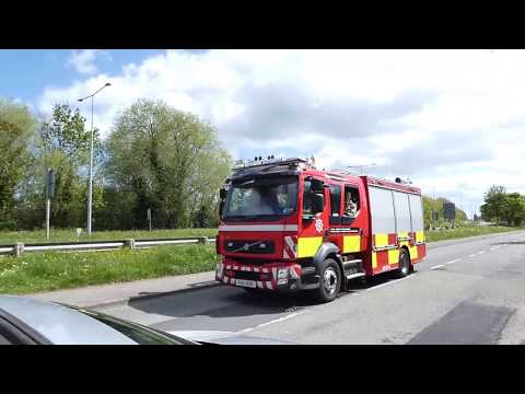 North Wales Fire & Rescue Engine 999 Bagillt Flintshire Wales UK 10.5.18