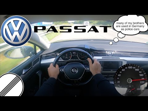 Volkswagen Passat Variant 1,6 TDI 2016 POV TOP SPEED DRIVE Autobahn MAX ACCELERATION NO SPEED LIMIT