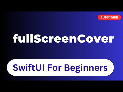 fullScreenCover | SwiftUI | Episode 28