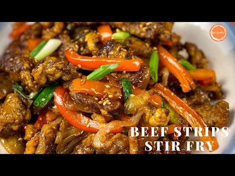 HOW TO COOK BEEF STRIPS STIR FRY | BEEF STIR FRY RECIPE