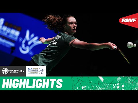 Line Christophersen puts in the work against No.6 seed Riko Gunji