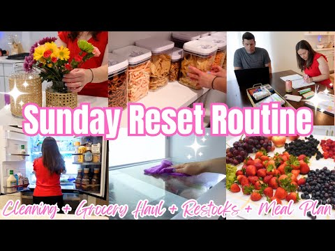 Sunday Reset Get It All Done Cleaning Motivation! Get Organized For The Week!