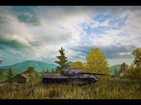 WORLD OF TANKS blitz- Leopard Prototyp A:6000 damage , 4 kill's (1vs3)