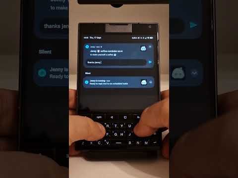 Working on notifications for Jenny: you can answer your Jenny right from the shade