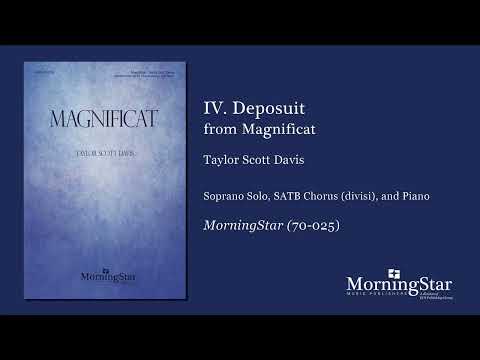 IV. Deposuit from Magnificat by Taylor Davis - Scrolling Score Sample