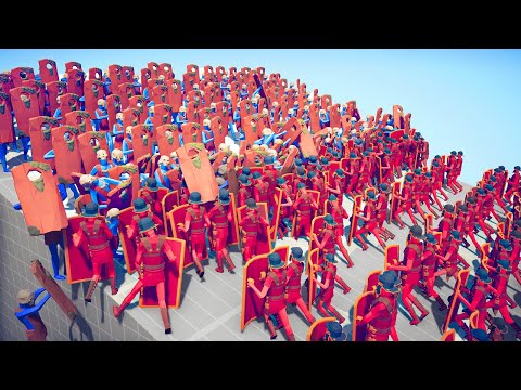 100x ACIENT ARMY ⚔️ vs 🗿 100x TRIBAL ARMY / Totally Accurate Battle Simulator ( TABS )