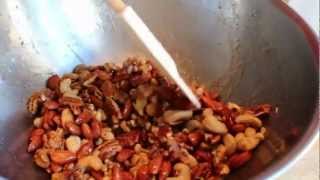 Sweet Salty Spicy Nuts -- Candied Party Nuts -- Roasted Mixed Nuts