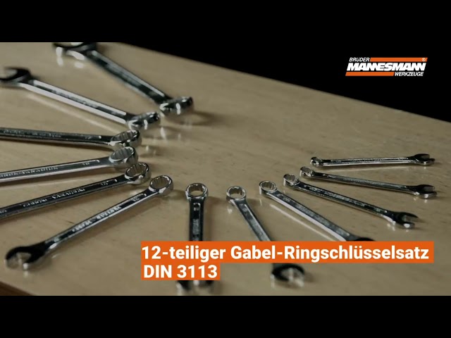 Vídeo relacionado con Mannesmann M19652 Llaves combinadas, DIN 3113, Acero CV, 6-22 mm, Juego de 12 piezas