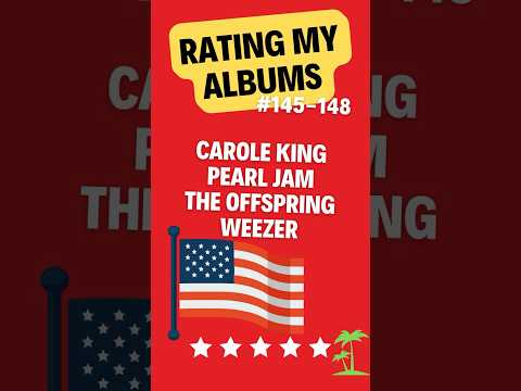 Album Ratings 145-148 | American artists: Carole King, Pearl Jam, The Offspring and Weezer #shorts